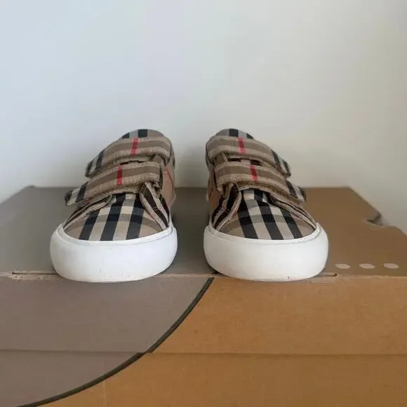 Burberry Mini Markham Check Toddler Sneakers - SZ EU 26 / US 9.5 C - Picture 9 of 14